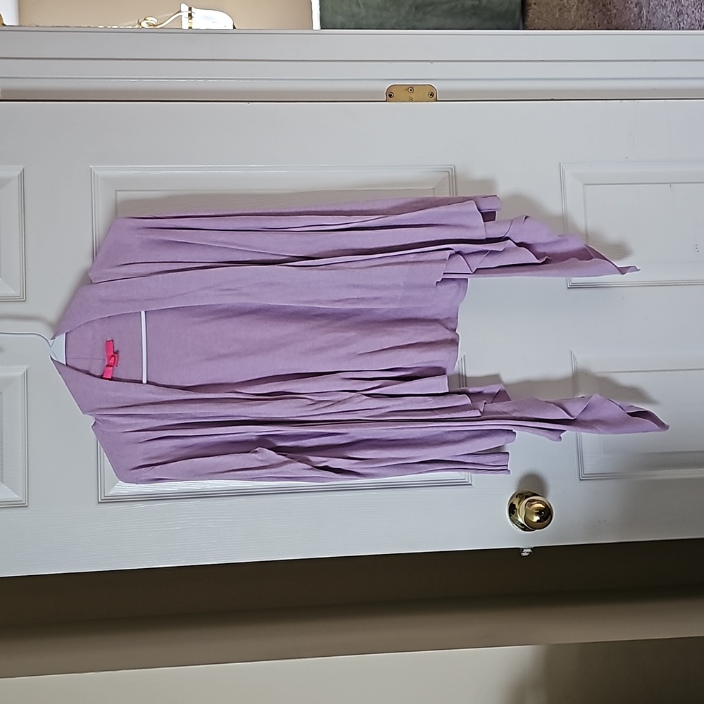Lilly Pulitzer Women's Danique Cardigan Heathered Lilac Fressia M Waterfall